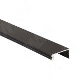 Профиль-ручка крепление саморезами, черный матовый (анод), L-3000мм