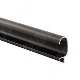 Профиль-ручка врезная для фасада 16мм, черный матовый (анод), L-3000мм