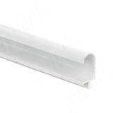 Профиль-ручка врезная для фасада 16мм, белый матовый (краска RAL9016), L-3000мм