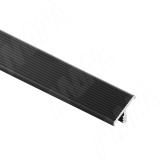 Профиль-ручка врезная для фасада 18мм, черный матовый (анод), L-3000мм