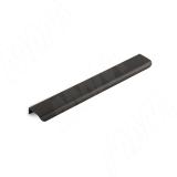 Профиль-ручка 224мм (L=296мм) крепление саморезами черный матовый (краска RAL 9005) PH.RU43.300.BL
