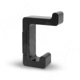 PROFILE Крючок двухрожковый черный матовый PRF.APP.BL