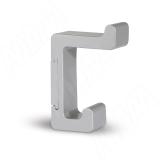 PROFILE Крючок двухрожковый хром матовый PRF.APP.GR