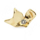 Ручка-кнопка золото с кристаллами Сваровски S8105K.17