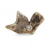 Ручка-кнопка бронза состаренная с кристаллами Сваровски S8105K.23