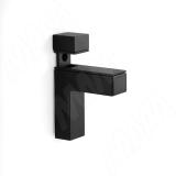 КВАДРО МИДИ Менсолодержатель для деревянных и стеклянных полок 0-37 мм, черный матовый