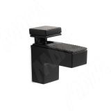 КВАДРО МИНИ Менсолодержатель для деревянных и стеклянных полок 0-25 мм, черный матовый