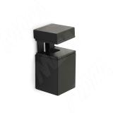 КВАДРО Менсолодержатель для деревянных и стеклянных полок 0-20 мм, черный матовый SHH.04.BLM