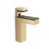 КВАДРО МАКСИ Менсолодержатель для деревянных и стеклянных полок 0-50 мм, золото матовое