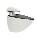 ПЕЛИКАН Менсолодержатель для деревянных и стеклянных полок 0-35 мм, белый матовый