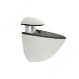 ПЕЛИКАН Менсолодержатель для деревянных и стеклянных полок 0-25 мм, белый матовый