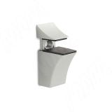 Менсолодержатель для деревянных и стеклянных полок 0-20 мм, хром матовый