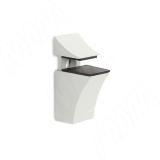 Менсолодержатель для деревянных и стеклянных полок 0-20 мм, белый матовый