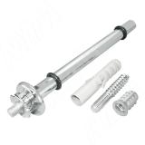 Менсолодержатель для деревянных и стеклянных полок без фиксации L-200 мм, хром SU06CR