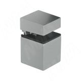 КВАДРО Менсолодержатель 30х30 мм для деревянных и стеклянных полок 4 - 16 мм, хром матовый SU20 ZVC