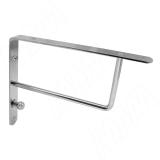 Менсолодержатель для деревянных полок L-245 мм с крючком, хром SU60MSC03-CR