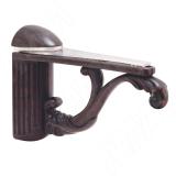 Менсолодержатель для деревянных и стеклянных полок 4 - 25 мм, L-115 мм, бронза патинированная V6770000BZ