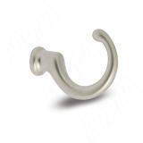 Крючок однорожковый никель матовый WK1106