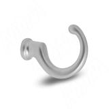 Крючок однорожковый хром матовый WK1108