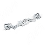 Ручка-скоба 96мм белый/серебро винтаж WMN.631.096.00V4