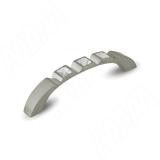 Ручка-скоба 96мм нерж. сталь с кристаллами Сваровски WMN.667.096.KR03