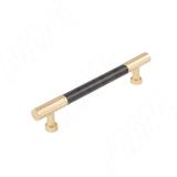 Ручка-рейлинг 160мм черный матовый/латунь
