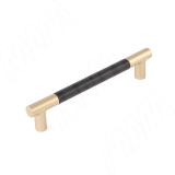 Ручка-рейлинг 160мм черный матовый/латунь