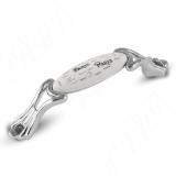 Ручка-скоба 96мм хром/керамика Paris WMN.93.00.Q4.096.CR