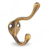 Крючок двухрожковый бронза состаренная WP71AB