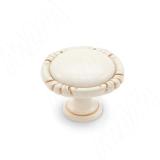 Ручка-кнопка cлоновая кость/золото винтаж керамика молочная