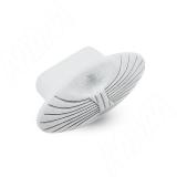 Ручка-кнопка белый/серебро винтаж WPO.503.000.00V4