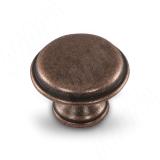 Ручка-кнопка D30мм медь состаренная