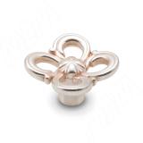 Ручка-кнопка серебро Венецианское розовое WPO.636.031.00M5R