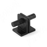 Ручка-кнопка 16мм черный матовый