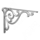 ROME Менсолодержатель для деревянных полок L-250 мм, серебро Ноттингем WRM.800.250.00R3