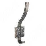 SPARTA Крючок двухрожковый серебро состаренное Z-5413.G35