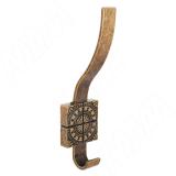 SPARTA Крючок двухрожковый бронза состаренная Z-5413.G4