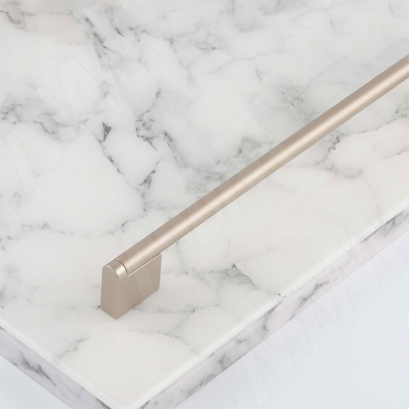 Ручка-рейлинг 320/352мм (L=366мм) никель матовый фото товара 5 - 373.320-352.33