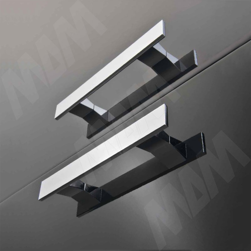 Ручка-рейлинг 192мм хром фото товара 2 - C-3366.G2