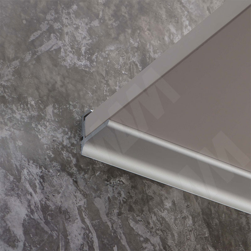 EUS Менсолодержатель для деревянных полок 16-20мм алюминий матовый (анод), L=900 мм (1 шт) фото товара 10 - EUS.900.AL