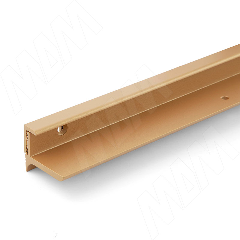 EUS Менсолодержатель для деревянных полок 16-20мм золото матовое (краска), L=600 мм (1 шт) фото товара 9 - EUS.600.GL