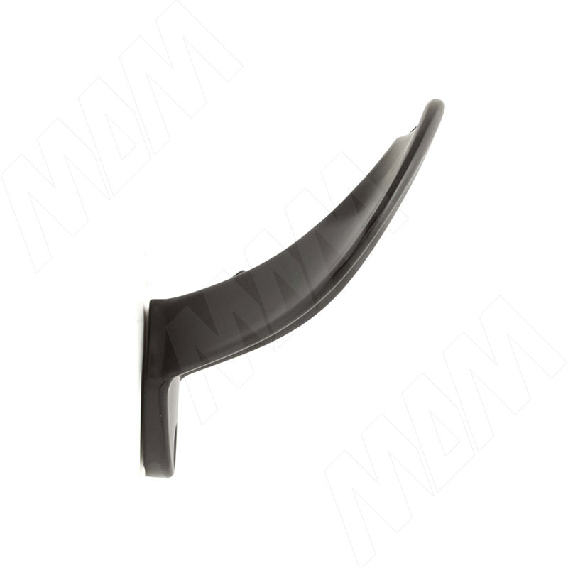 Крючок двухрожковый черный матовый фото товара 3 - HK.44.BLM