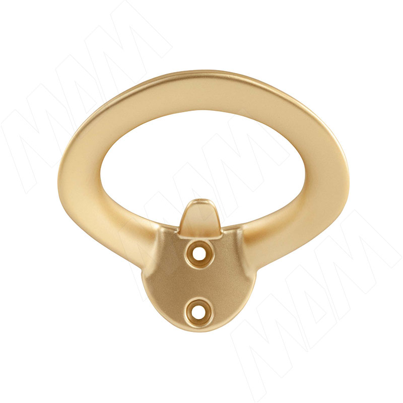 Крючок двухрожковый золото матовое фото товара 2 - HK.44.GA