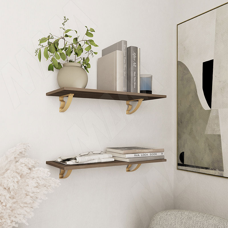 IBIS Менсолодержатель для деревянных полок, золото матовое фото товара 4 - IBS.1054A.9708