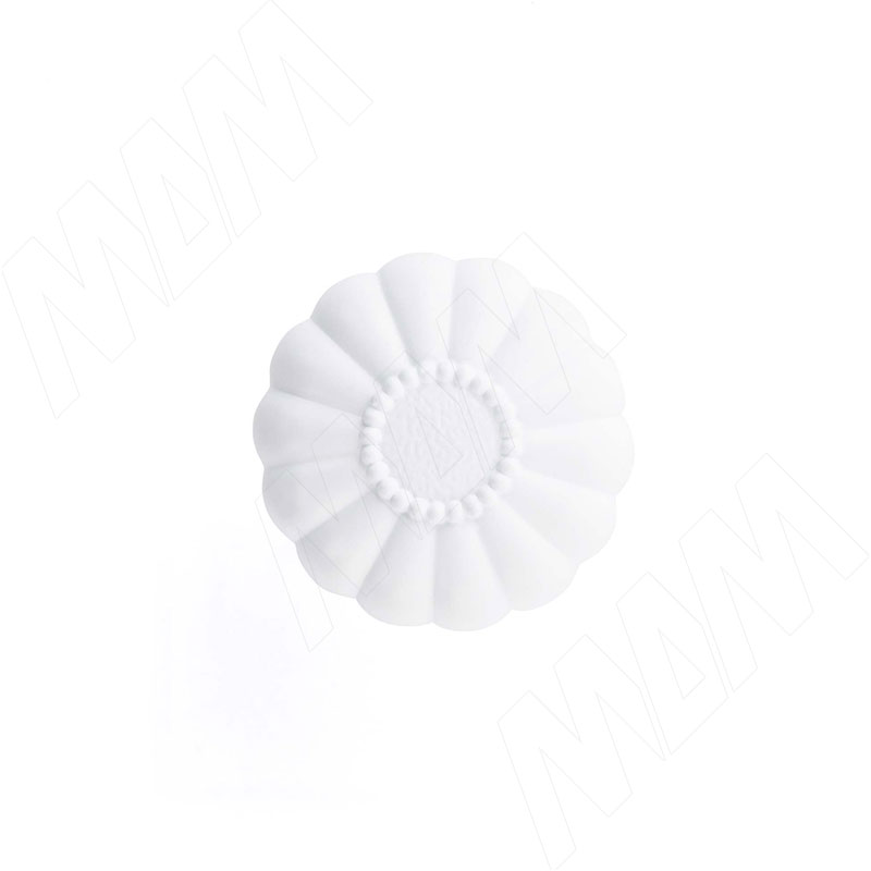 Ручка-кнопка белый матовый фото товара 3 - KH.42.000.WTM