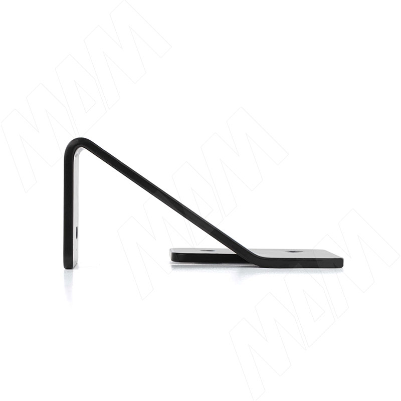 LOFT Менсолодержатель (комплект) для деревянных полок 16мм, черный матовый (краска RAL9005) фото товара 2 - LFT.SET.BL