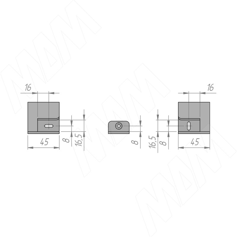 LOFT Менсолодержатель (комплект) для деревянных полок 16мм, черный матовый (краска RAL9005) фото товара 7 - LFT.SET.BL