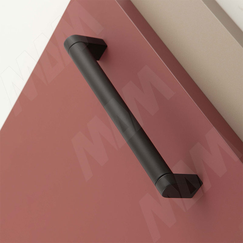 Ручка-рейлинг 160мм черный матовый фото товара 4 - RH.07.160.BLM