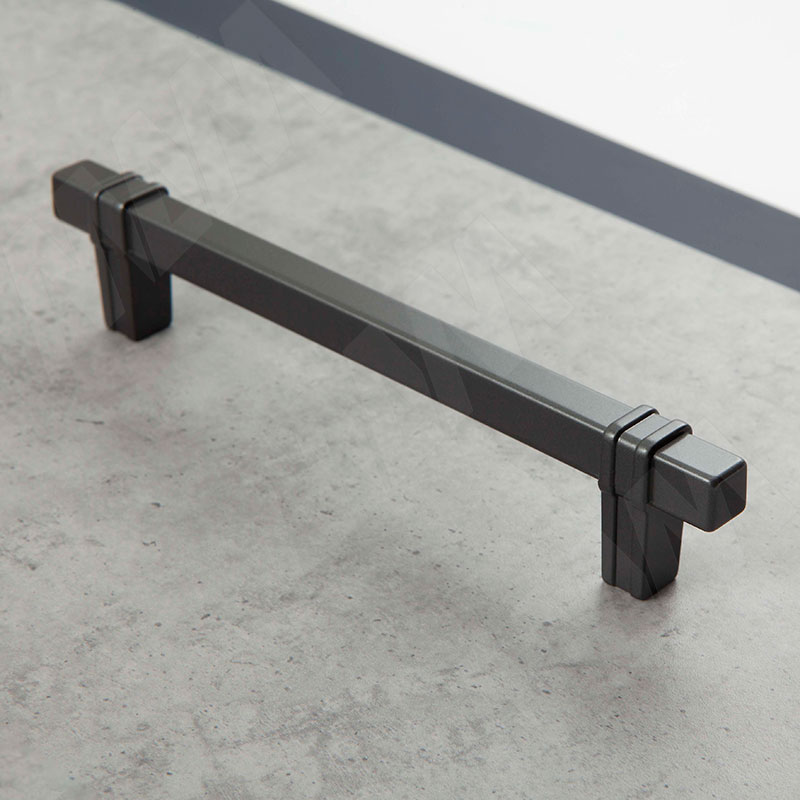 Ручка-скоба 160мм графит фото товара 2 - WMN.853.160.00G9