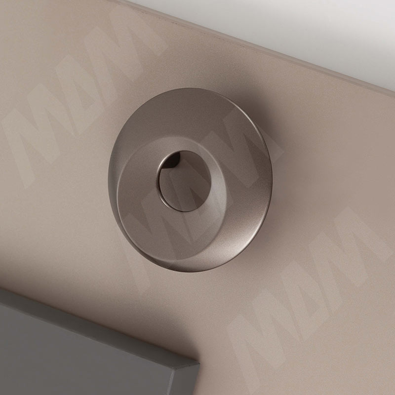 Ручка-кнопка 48мм бронза alucover фото товара 4 - WMN.891.048.00G7